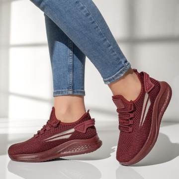 Pantofi sport dama cu talpa groasa visinii ZEF13184, 2, zeforia.ro