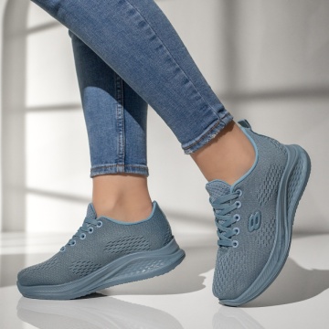 Pantofi sport dama din material textil albastre ZEF13185, 2, zeforia.ro