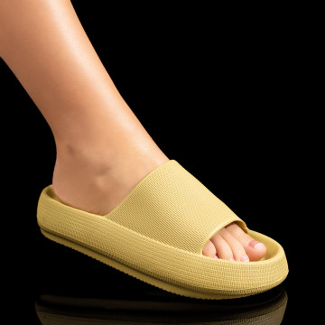 Papuci de plaja dama khaki MOD04942, 1, modlet.ro