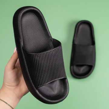 Papuci de plaja dama negri MOD08612, 3, modlet.ro