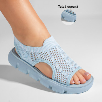 Sandale dama albastre cu talpa joasa ZEF11344, 3, zeforia.ro
