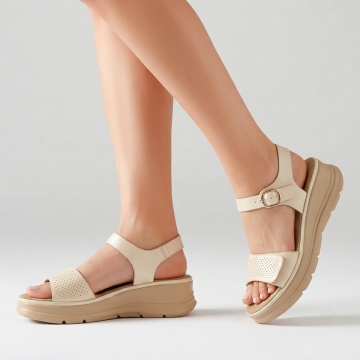 Sandale dama cu platforma bej IRIS7