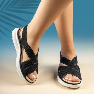 Sandale dama cu platforma si scai negre ZEF13583, 2, zeforia.ro