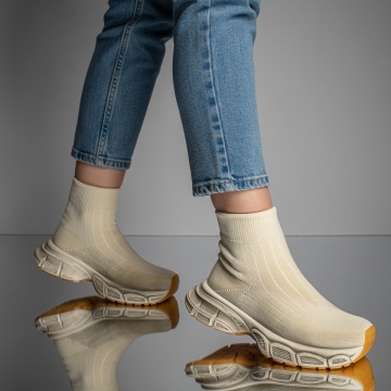 Sneakers bej dama MOD11668, 2, modlet.ro