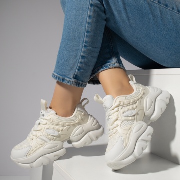 Sneakers dama albi MOD12223, 3, modlet.ro