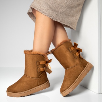 Cizme dama cu fundite la spate maro suede MOD07106, 2, modlet.ro