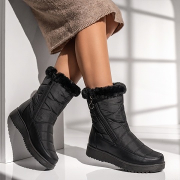 Cizme dama din fas negre DORA55, 2, modlet.ro