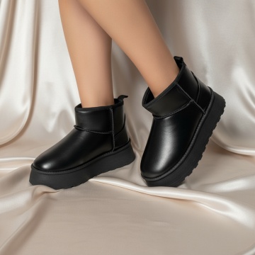 Cizme scurte dama negre MOD12592, 4, modlet.ro