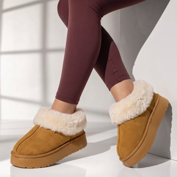 Cizme scurte dama tip UG maro suede EMA45, 2, modlet.ro