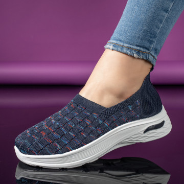 Espadrile sport dama, Espadrile dama albastre EMA10, modlet.ro