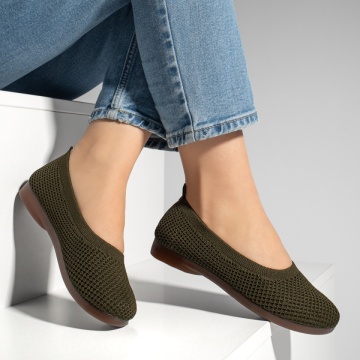 Espadrile dama cu talpa joasa din material textil verzi MOD13064, 3, modlet.ro