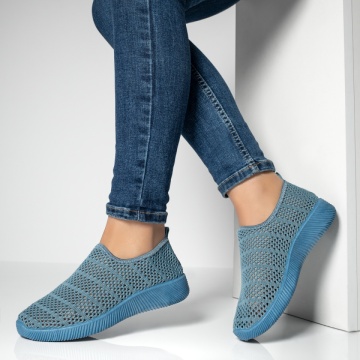 Espadrile sport dama cu perforatii albastre MOD13061, 2, modlet.ro