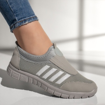Espadrile sport dama cu talpa groasa gri MOD13181, 3, modlet.ro