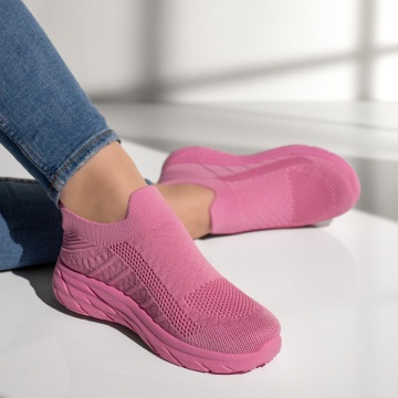 Espadrile sport dama cu talpa groasa roz MOD13176, 4, modlet.ro