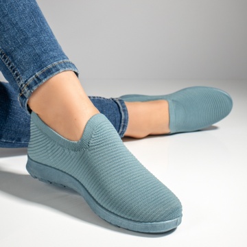 Espadrile sport dama din material textil albastre MOD13053, 4, modlet.ro