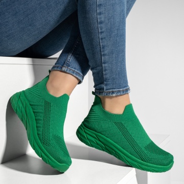 Espadrile sport dama din material textil verzi MOD13176, 4, modlet.ro