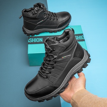 Ghete barbati negre cu siret si fermoar MOD12556, 3, modlet.ro