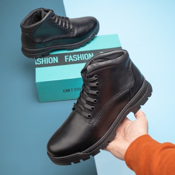 Ghete barbati negre din Piele Naturala MOD12514, 1, modlet.ro