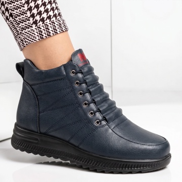 Ghete dama cu siret elastic albastre IOANA31, 3, modlet.ro