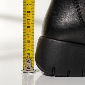 Ghete dama cu siret elastic si fermoar negre MOD14084, 4, modlet.ro