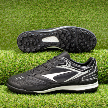 Ghete fotbal barbati pentru gazon sintetic negre cu alb MOD09839, 3, modlet.ro