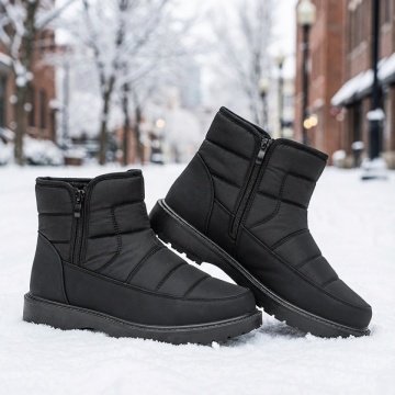 Ghete barbati, Ghete negre cu fermoar din fas MOD14163, modlet.ro