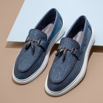 Mocasini barbati cu ciucuri albastri MOD11649, 4, modlet.ro
