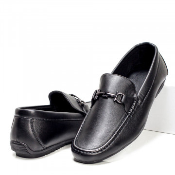 Mocasini barbati cu talpa joasa negri MOD05395, 2, modlet.ro
