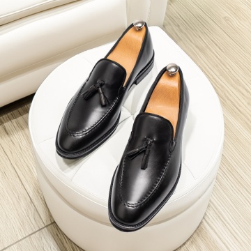Mocasini barbati, din piele naturala, negri MOD13298, 3, modlet.ro