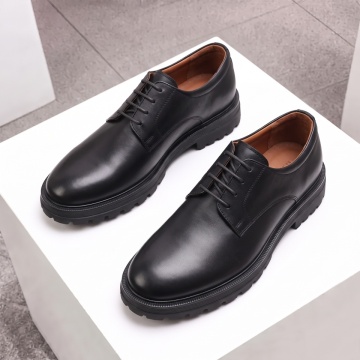 Pantofi casual barbati cu talpa groasa negri din Piele naturala NICU13, 2, modlet.ro