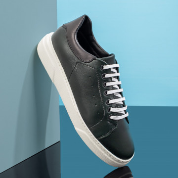 Pantofi casual barbati din Piele naturala verzi MOD04115, 4, modlet.ro