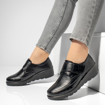 Pantofi casual dama cu platforma negri MOD06218, 1, modlet.ro