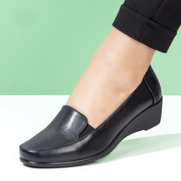 Pantofi casual dama cu platforma negri MOD08423, 4, modlet.ro
