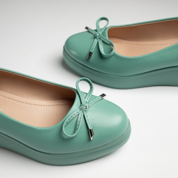 Pantofi casual dama cu platforma si fundita verzi MOD13373, 2, modlet.ro