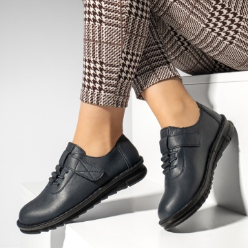 Pantofi casual dama cu siret si scai albastri MOD13227, 2, modlet.ro