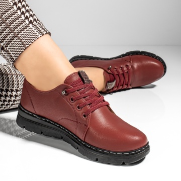 Pantofi casual dama cu strasuri rosii MARA18, 3, modlet.ro