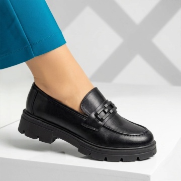 Pantofi casual dama cu talpa groasa negri NINA1, 3, modlet.ro