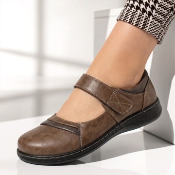 Pantofi casual dama khaki LILI12, 2, modlet.ro