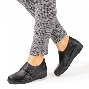 Pantofi casual dama negri cu platforma si scai MOD10084, 3, modlet.ro