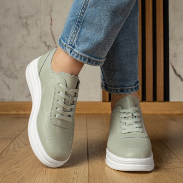 Pantofi casual dama verzi din Piele naturala MOD12977, 2, modlet.ro