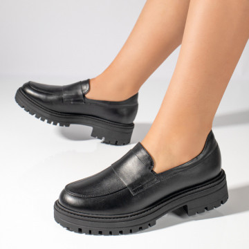 Pantofi casual negri dama cu talpa groasa MOD11352, 2, modlet.ro