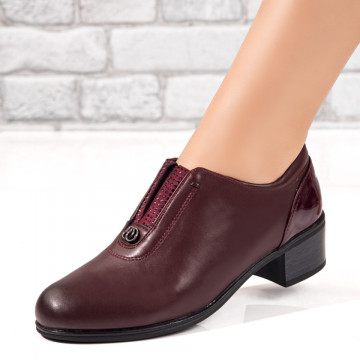 Pantofi cu toc dama si strasuri visinii MOD01814, 3, modlet.ro