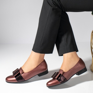 Pantofi dama bordo cu toc gros si funda MOD06411, 3, modlet.ro