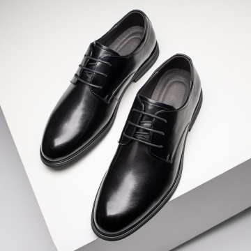 Pantofi eleganti barbati cu siret negri din Piele naturala MOD12201, 3, modlet.ro
