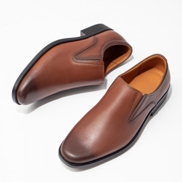 Pantofi eleganti barbati maro din Piele naturala MOD03969, 2, modlet.ro