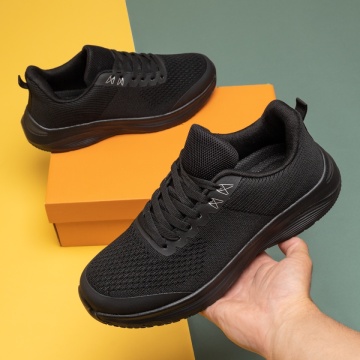 Pantofi sport barbati cu siret negri ION3, 2, modlet.ro