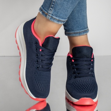 Pantofi sport dama albastru cu roz MOD13208, 2, modlet.ro
