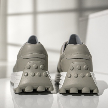 Pantofi sport dama cu siret verzi din Piele naturala MOD12976, 4, modlet.ro