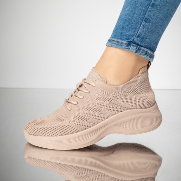 Pantofi sport dama cu talpa groasa roz ZEF13235, 3, zeforia.ro