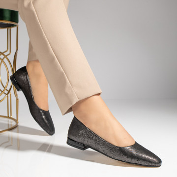 Balerini dama negru sidef din Piele naturala MOD11539, 4, modlet.ro